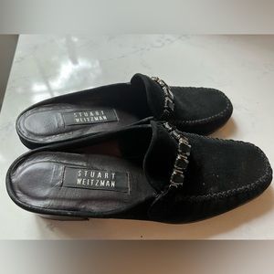 Stuart Weitzman suede black shoes size 7